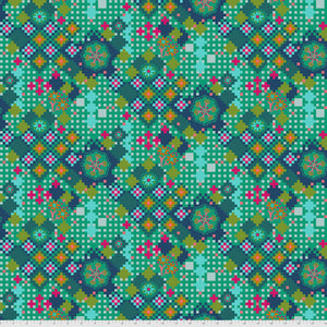 Love Always AM - Postage Due JADE by Anna Maria Horner PWAH068.Priced per 25cm