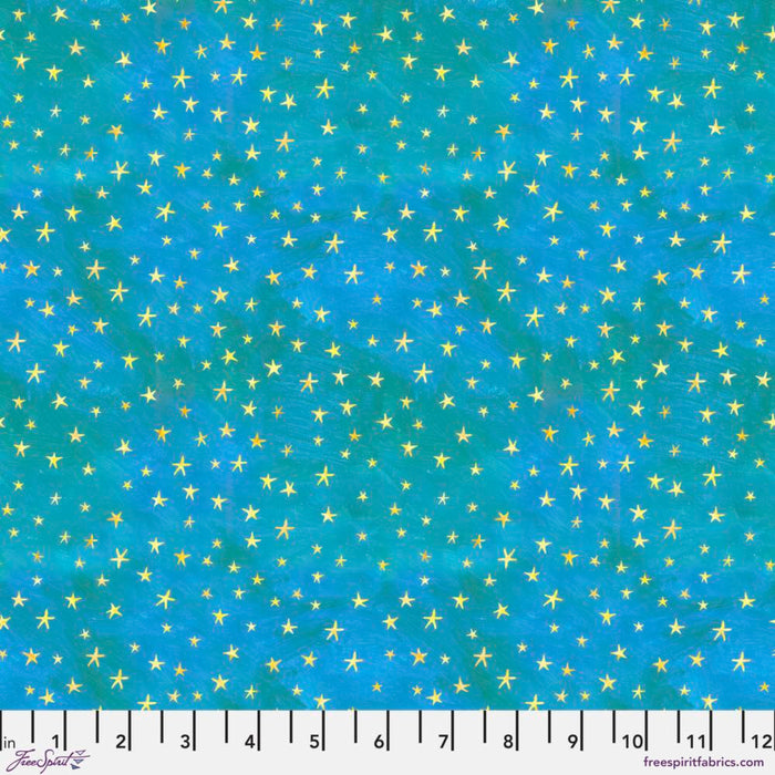 Magic Friends - Twilight - Teal by Mia Charro PWMC032.XTEAL - Priced per 25Cm