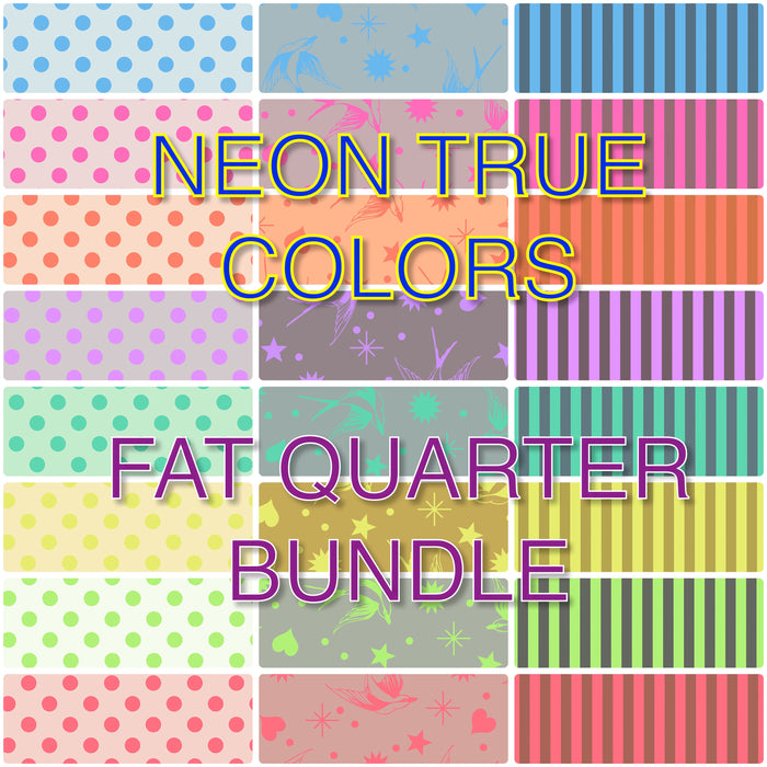 +#Neon True Colors by Tula Pink - Fat Quarter bundle
