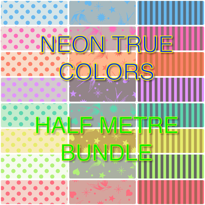 *#Neon True Colors by Tula Pink - Half Metre bundle