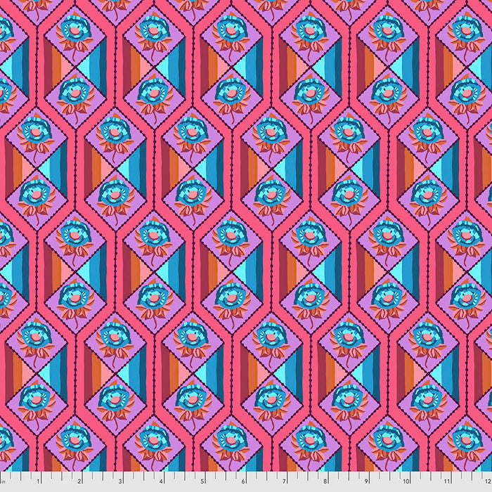 Bright Eyes - Facets CORAL by Anna Maria Horner PWAH157.Priced per 25cm