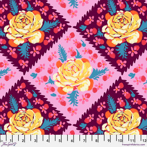 FLUENT Rose Tile - Plum by Anna Maria PWAH191.Priced per 25cm