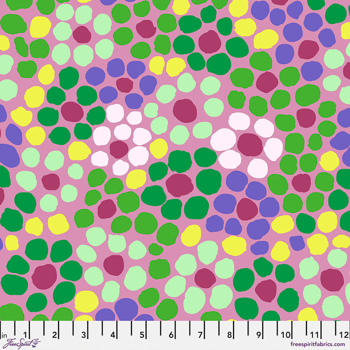 KFC Flower Dot MAUVE PWBM077.Priced per 25cm *LAST CHANCE*