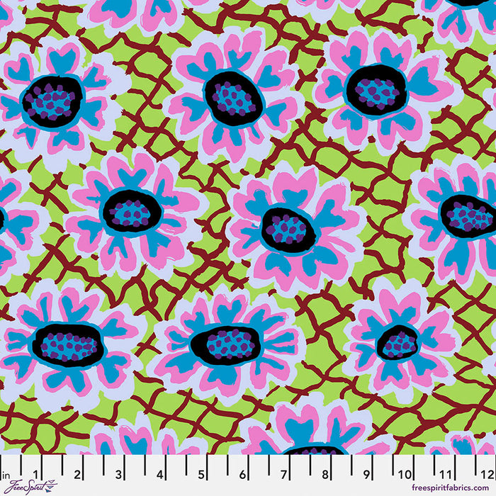 KFC Flower Net LIME PWBM081.Priced per 25cm