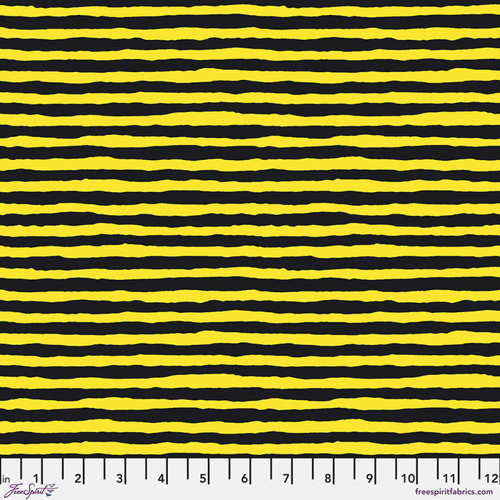 KFC Comb Stripe YELLOW PWBM084*LAST CHANCE Priced per 25cm