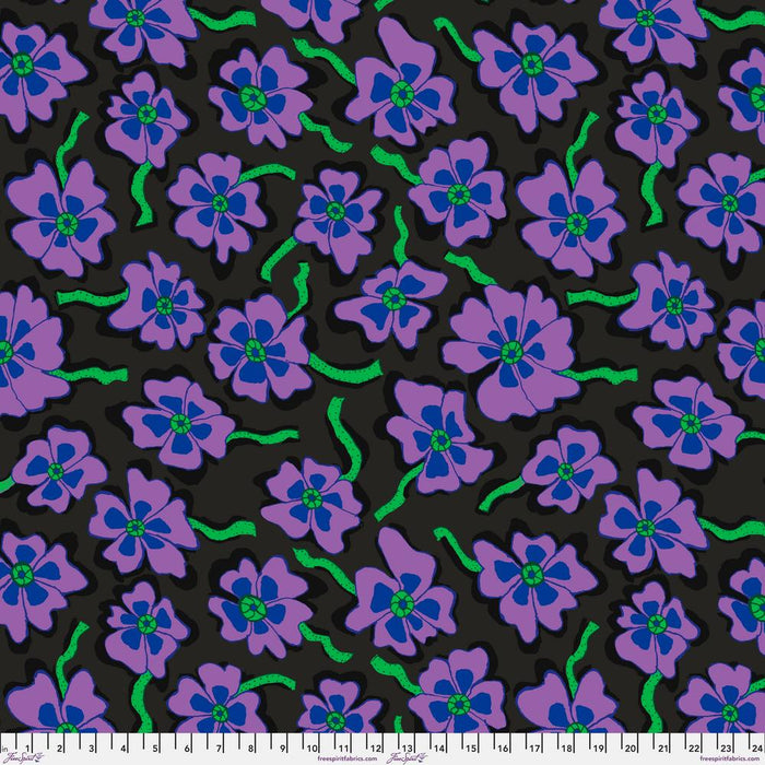 KFC Camo Flower BLACK PWBM088.*LAST CHANCE Priced per 25cm
