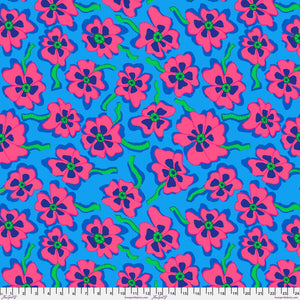 KFC Camo Flower BLUE PWBM088.*LAST CHANCE Priced per 25cm