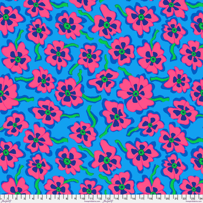 KFC Camo Flower BLUE PWBM088.*LAST CHANCE Priced per 25cm