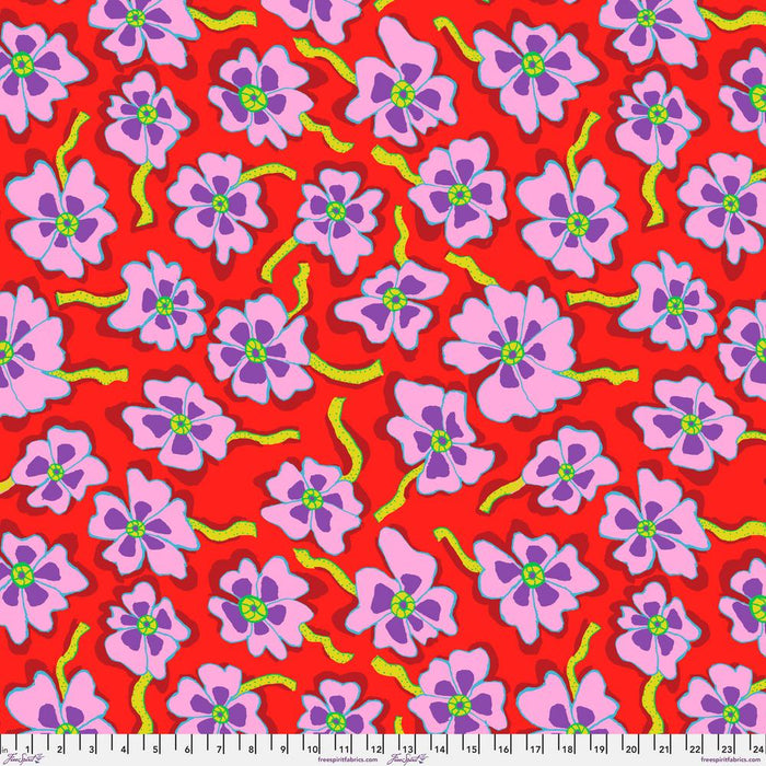 KFC Camo Flower RED PWBM088.*LAST CHANCE Priced per 25cm