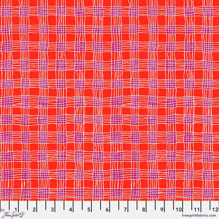 KFC Gingham RED PWBM089.Priced per 25cm