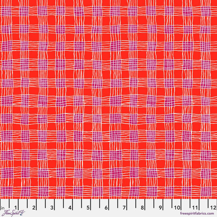 KFC Gingham RED PWBM089 AUG 2023.Priced per 25cm