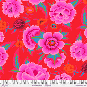 KFC Embroidered Shawl MAGENTA PWGP106.Priced per 25cm