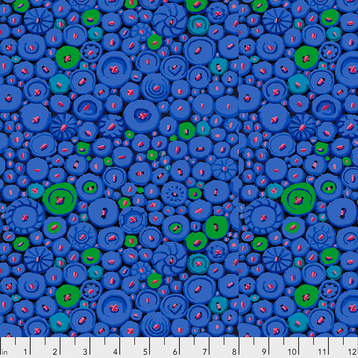 KFC Button Mosaic Blue PWGP182.*LAST CHANCE Priced per 25cm