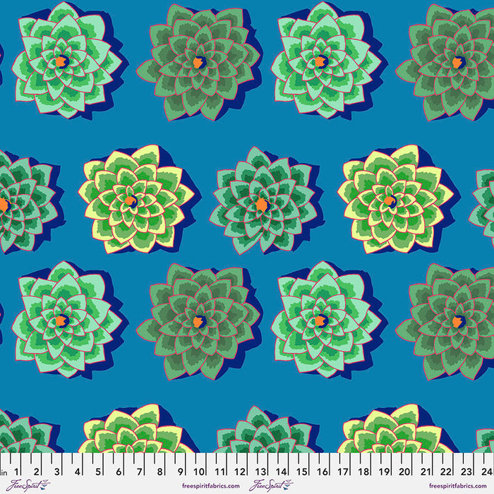 KFC Shadow Flower TEAL PWGP187.*LAST CHANCE Priced per 25cm
