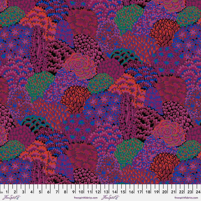 KFC Large Oriental Trees MAROON PWGP198.*LAST CHANCE Priced per 25cm