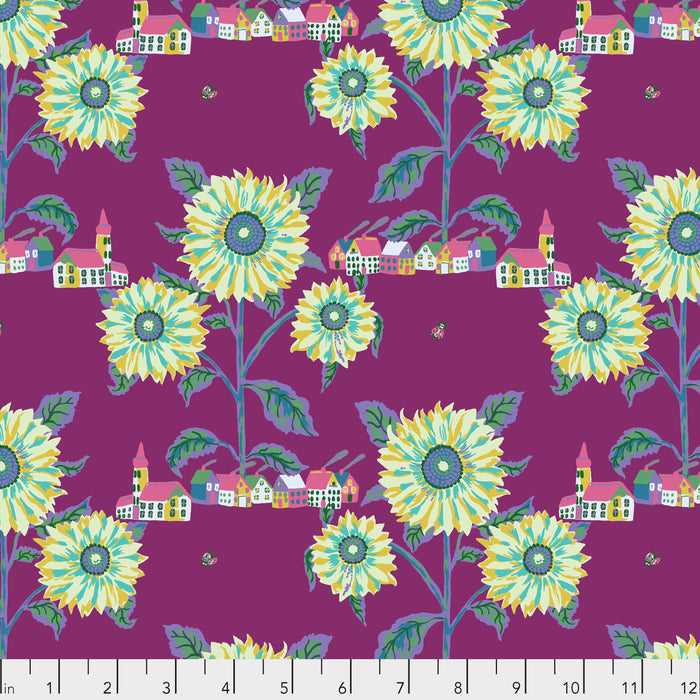 *REMNANT Souvenir by Nathalie Lete  Sunny Village in Aubergine - 63 Cm
