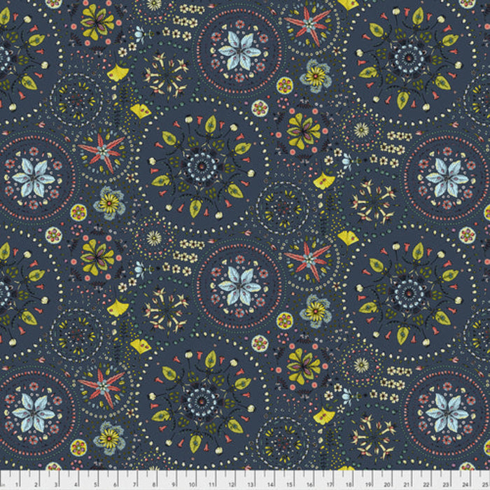 Land Art by Odile Bailloeul Fairy Circles - Navy PWOB019.Priced per 25cm