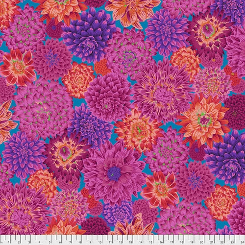 KFC Dancing Dahlias RED PWPJ101.*LAST CHANCE Priced per 25cm