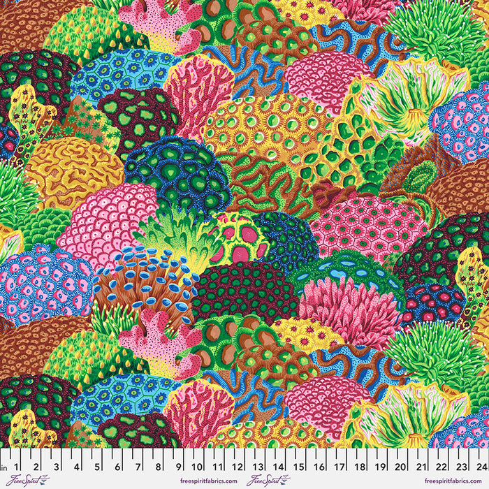 TREASURE ISLAND Coral Reef MULTI PWSL108 by Philip Jacobs.Priced per 25cm