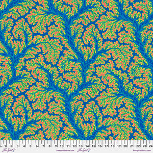 TREASURE ISLAND Sea Coral BLUE PWSL112 by Philip Jacobs.Priced per 25cm