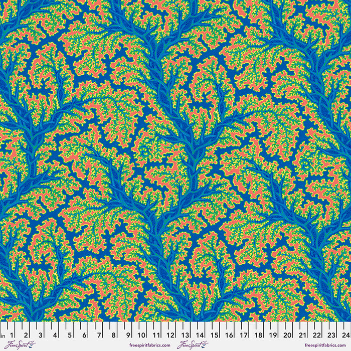 TREASURE ISLAND Sea Coral BLUE PWSL112 by Philip Jacobs.Priced per 25cm