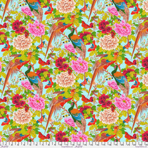 TEMPLE GARDEN Pheasants and Butterflies  - PWSL120.MULTI by Philip Jacobs.Priced per 25cm