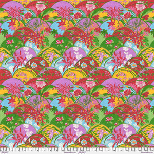 TEMPLE GARDEN Floral Fans - PWSL123.MULTI by Philip Jacobs.Priced per 25cm