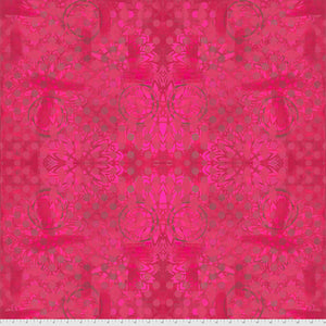 PIZZAZZ by Sue Penn PWSP026 Medallions Fuchsia.Priced per 25cm