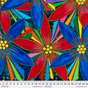 HAPPY BLOOMS by Sue Penn PWSP048.MULTI BLOOMS.Priced per 25cm