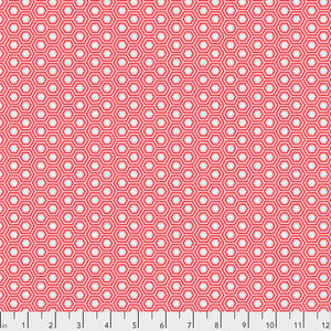 True Colors Hexy Flamingo PWTP150 by Tula Pink.Priced per 25cm