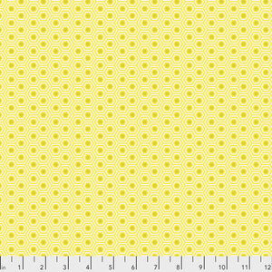 True Colors Hexy Sunshine PWTP150 by Tula Pink.Priced per 25cm