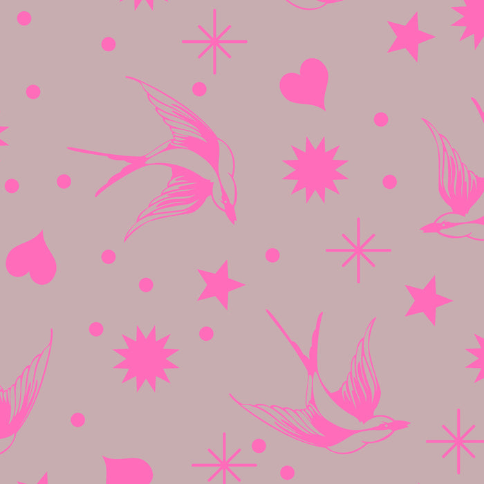 True Colors Fairy Flakes Neon COSMIC PWTP.157 by Tula Pink.Priced per 25cm