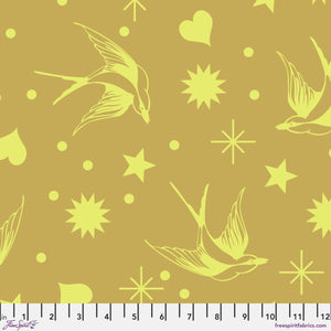 True Colors Fairy Flakes Neon MOON BEAM  PWTP.157 by Tula Pink.Priced per 25cm
