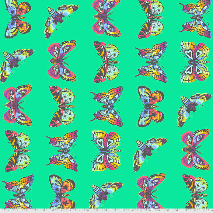 Daydreamer - Butterfly Hugs - Lagoon -  PWTP171. Priced per 25cm Tula Pink