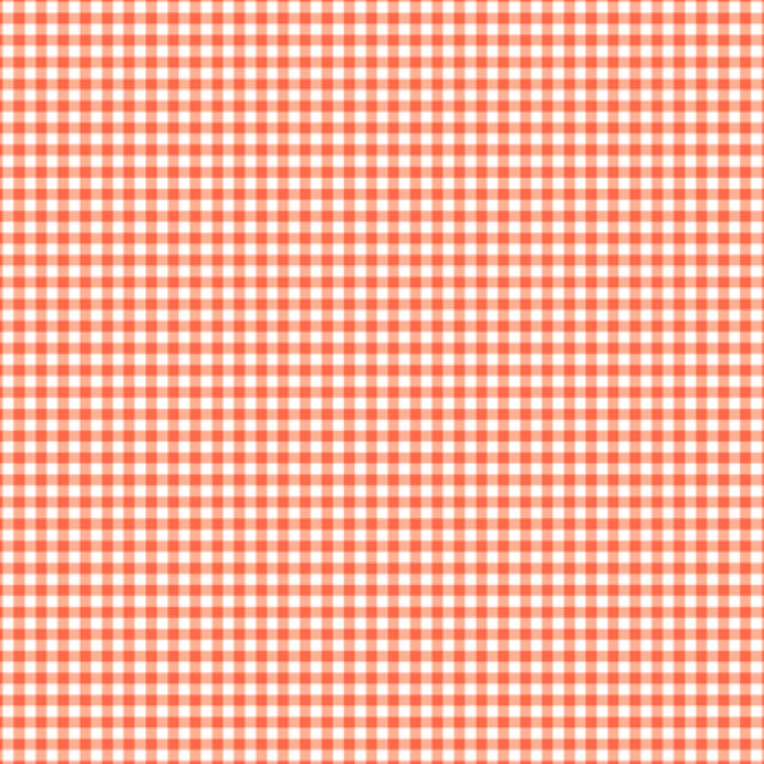 Sweet Bees Gingham Check Light Coral by SusyBee SB20368-420.Priced per 25cm