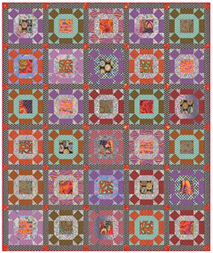 *+KFC Gathering No Moss Quilt kit SMOKE