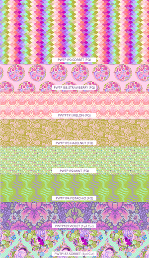 +#Parisville (Deja Vu) by Tula Pink - Fat Quarter Stack FB4FSTP.PARIS