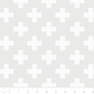 Opalescent 21435061 Swiss Cross White.Priced per 25cm