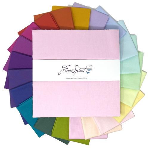 "Mythical by Tula Pink - 10" Charm Squares (Layer Cake) Designer Solids