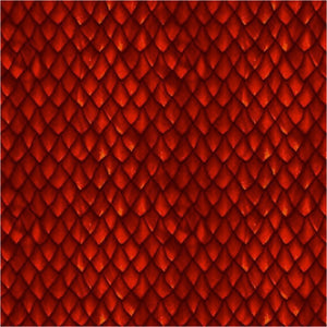 Dragons by Jason Yenter 6DRG-1, Dragon scales Red.Priced per 25 Cm.