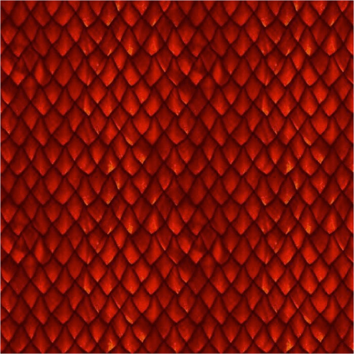Dragons by Jason Yenter 6DRG-1, Dragon scales Red.Priced per 25 Cm.