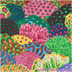 TREASURE ISLAND Coral Reef MULTI PWSL108 by Philip Jacobs.Priced per 25cm