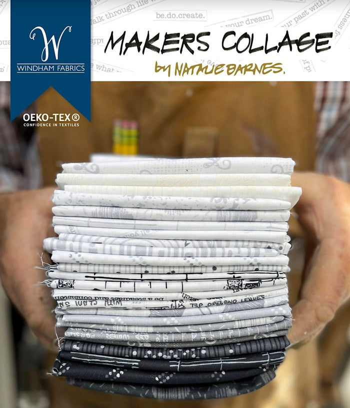 *#Maker's Collage Fat Quarter Bundle - 24 Fat Quarters Designed by Natalie Barnes