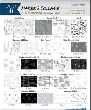 *#Maker's Collage Fat Quarter Bundle - 24 Fat Quarters Designed by Natalie Barnes