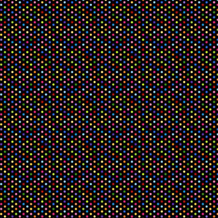 Northcott Color Play 24912 99 Black Small Multi Size Dots.Priced per 25cm.