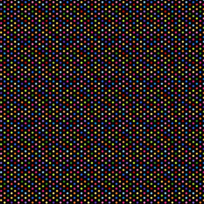 Northcott Color Play 24912 99 Black Small Multi Size Dots.Priced per 25cm.