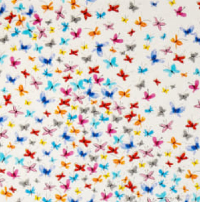 Kaleidoscope Butterflies in Ivory by Whistler Studio 50987 1.Priced per 25cm.