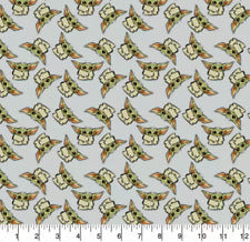 Camelot Fabrics - The Child Tossed Grey (Baby Yoda).Priced per 25cm