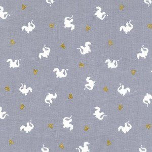 Magic BY Sarah Jane - Baby Dragon in Grey Metallic.Priced per 25cm.