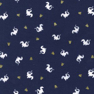 Magic BY Sarah Jane - Baby Dragon in Navy Metallic.Priced per 25cm.